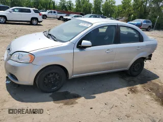 2011 Chevrolet Aveo 1LT z VIN KL1TD5DE8BB139876, wystawiony jako Copart lot #59797755 z przebiegiem 162 172 mil mil oraz Szkoda całkowita • Salvage title. Historia ofert i sprzedaży dostępna na DreamBid. Obrazek 1.