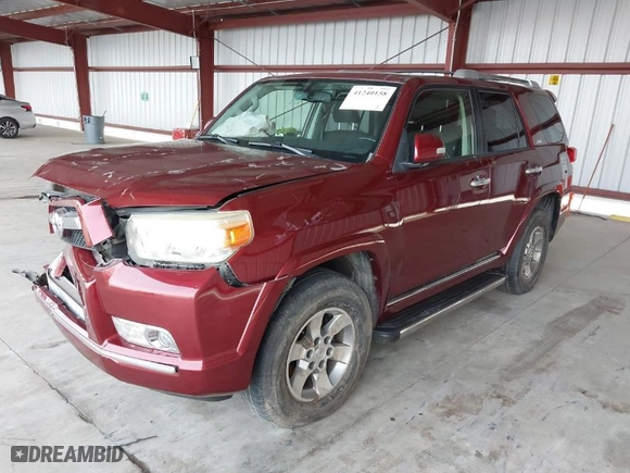 2012 Toyota 4Runner SR5 with VIN JTEBU5JR2C5104337, listed as a IAAI auction lot 41240158 with 145,529 mi miles. Bid and sale history available at carsss.com. Image 2.