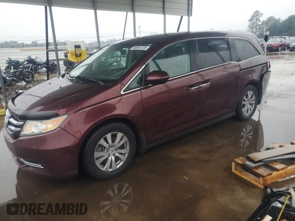 2016 Honda Odyssey EX-L with VIN 5FNRL5H65GB045564, listed as a Copart auction lot 46044735 with 322,541 mi miles and Salvage Title. Bid and sale history available at DreamBid. Image 1.