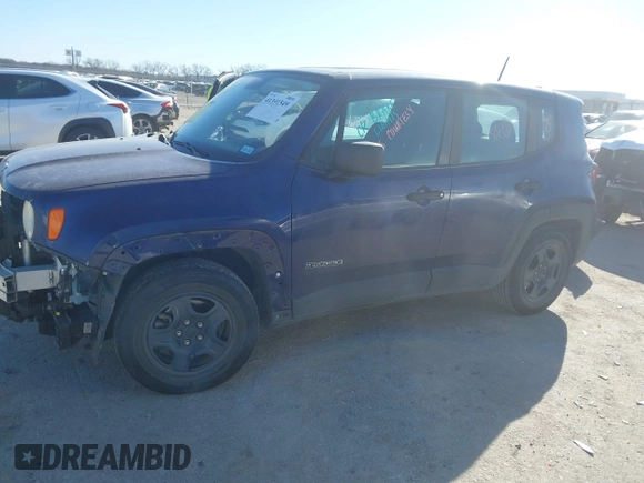 2017 Jeep Renegade Sport z VIN ZACCJAAH4HPF74031, wystawiony jako IAAI lot #41391549 z przebiegiem 81 780 mil mil oraz . Historia ofert i sprzedaży dostępna na DreamBid. Obrazek 21.