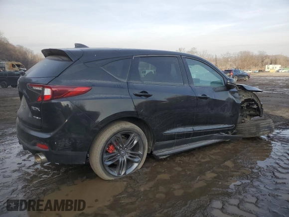 2021 Acura RDX w/A-Spec Package with VIN 5J8TC2H63ML042502, listed as a Copart auction lot 46629475 with 49,432 mi miles and Salvage Title. Bid and sale history available at carsss.com. Image 3.