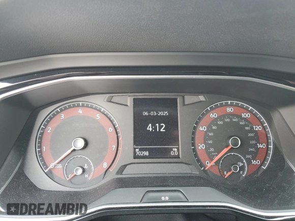 2020 Volkswagen Jetta S with VIN 3VW6T7BU4LM016730, listed as a Copart auction lot 59291575 with 70,298 mi miles and Salvage title. Bid and sale history available at DreamBid. Image 9.