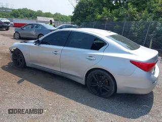 2015 Infiniti Q50 with VIN JN1BV7AP6FM354690, listed as a IAAI auction lot 42410614 with 98,527 mi miles and . Bid and sale history available at DreamBid. Image 3.