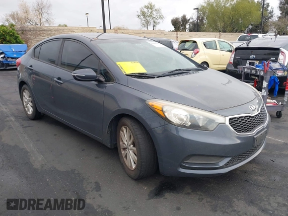2016 Kia Forte LX with VIN KNAFX4A65G5603679, listed as a IAAI auction lot 42061229 with 89,413 mi miles. Bid and sale history available at carsss.com. Image 1.