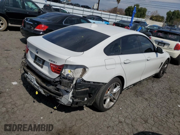 2015 BMW 4 Series 428i xDrive with VIN WBA4C9C58FG135227, listed as a Copart auction lot 44178973 with 91,571 mi miles and . Bid and sale history available at DreamBid. Image 3.