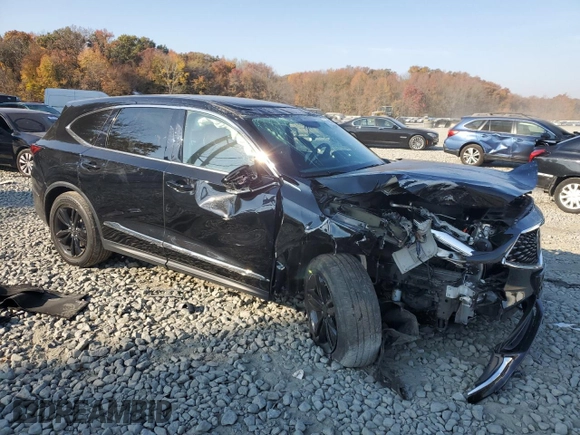 2022 Acura MDX with VIN 5J8YE1H39NL006153, listed as a Copart auction lot 78468454 with 40,779 mi miles and Salvage Title. Bid and sale history available at carsss.com. Image 4.