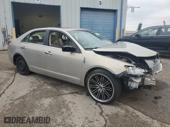 2010 Lincoln MKZ with VIN 3LNHL2JC9AR621538, listed as a Copart auction lot 57763705 with 191,487 mi miles and Salvage title. Bid and sale history available at DreamBid. Image 4.