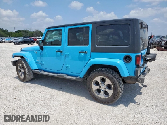 2017 Jeep Wrangler Unlimited Sahara with VIN 1C4BJWEGXHL726148, listed as a Copart auction lot 60144605 with 106,702 mi miles and Salvage title. Bid and sale history available at DreamBid. Image 2.