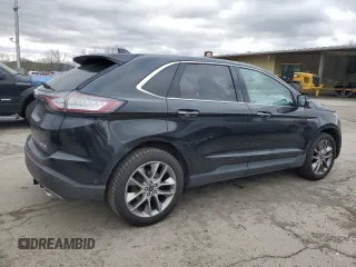 2015 Ford Edge Titanium with VIN 2FMPK4K86FBB83488, listed as a Copart auction lot 53333305 with 233,804 mi miles and Salvage Title. Bid and sale history available at carsss.com. Image 3.