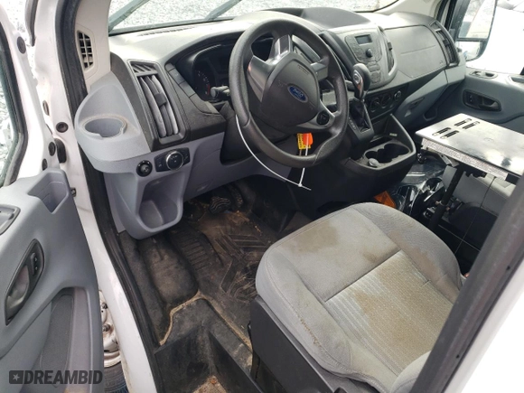 2019 Ford Transit Van with VIN 1FTYR1ZM6KKA98592, listed as a Copart auction lot 87355494 with NaN miles and Salvage Title. Bid and sale history available at carsss.com. Image 8.