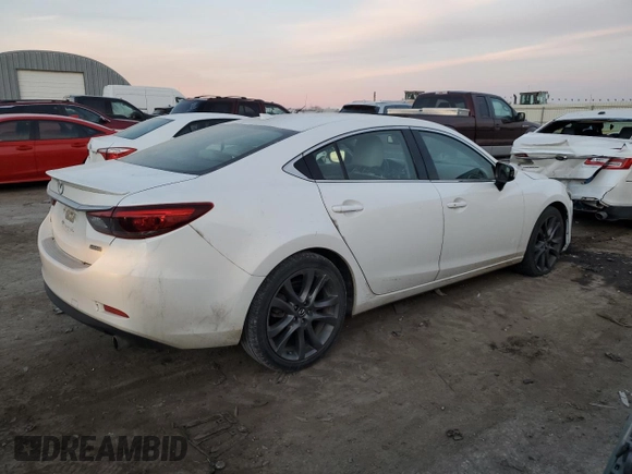 2016 Mazda Mazda6 i Grand Touring with VIN JM1GJ1W51G1473950, listed as a Copart auction lot 85241064 with 0 mi miles and Salvage Title. Bid and sale history available at carsss.com. Image 3.