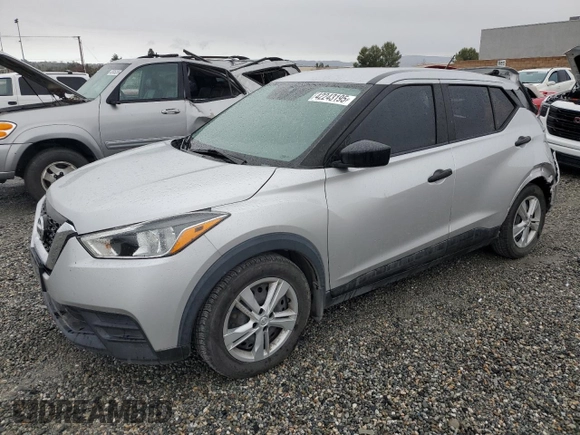 2020 Nissan Kicks S with VIN 3N1CP5BV6LL518848, listed as a Copart auction lot 42243195 with 56,749 mi miles and Salvage Title. Bid and sale history available at DreamBid. Image 1.