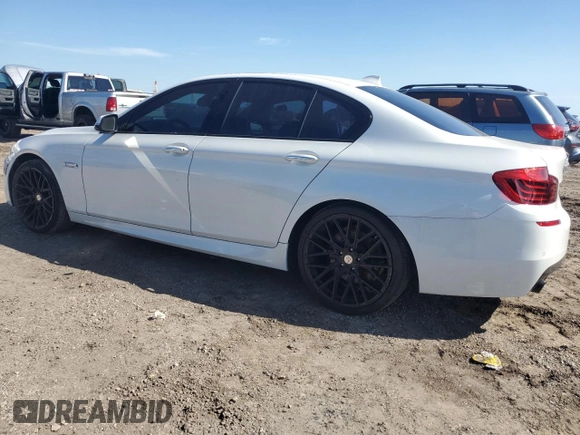2016 BMW 5 Series 535i with VIN WBA5B1C55GG130206, listed as a Copart auction lot 46902825 with 162,019 mi miles and Clean Title. Bid and sale history available at DreamBid. Image 2.