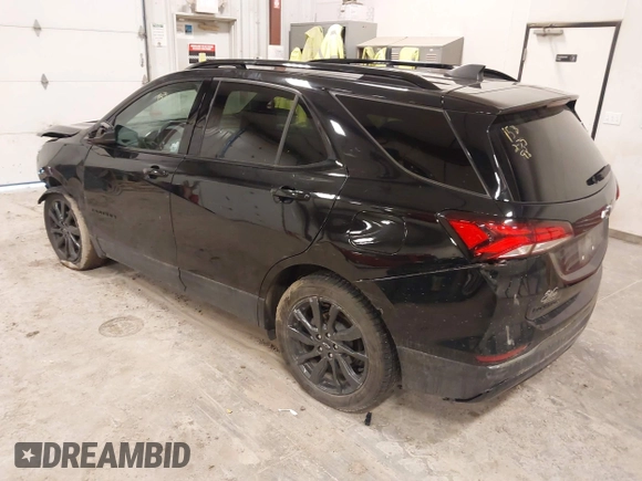 2023 Chevrolet Equinox RS with VIN 3GNAXMEG1PL236903, listed as a IAAI auction lot 41874915 with 45,940 mi miles and . Bid and sale history available at DreamBid. Image 3.
