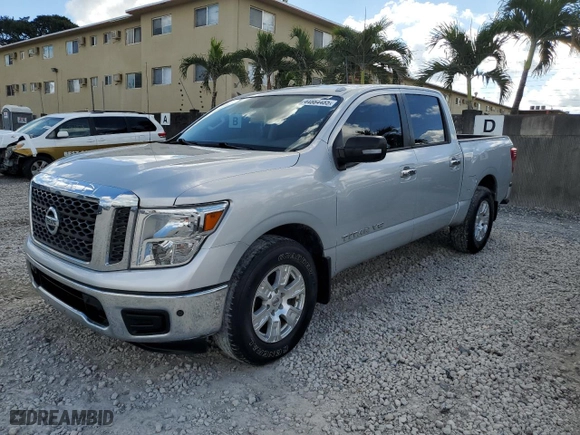 2018 Nissan Titan SV with VIN 1N6AA1E60JN534685, listed as a Copart auction lot 44864485 with 58,023 mi miles and Non Repairable. Bid and sale history available at carsss.com. Image 1.