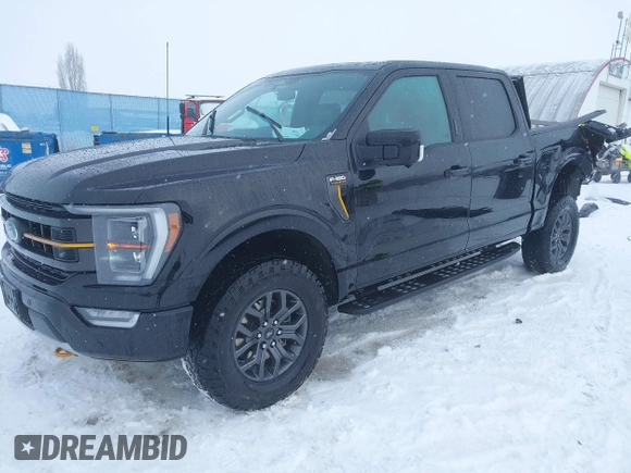 2022 Ford F-150 XL with VIN 1FTEW1E89NFA37044, listed as a IAAI auction lot 41481404 with 33,033 mi miles. Bid and sale history available at carsss.com. Image 2.