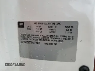 2008 Chevrolet Impala with VIN 2G1WS583789272393, listed as a Copart auction lot 82238404 with 194,548 mi miles and Salvage Title. Bid and sale history available at DreamBid. Image 12.