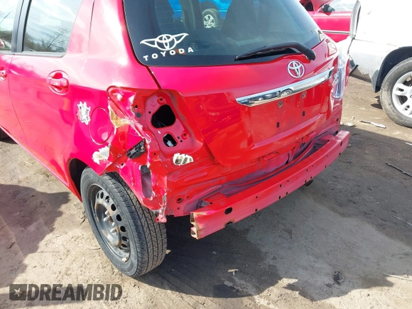 2013 Toyota Yaris L with VIN JTDKTUD35DD560686, listed as a IAAI auction lot 41702208 with 142,174 mi miles. Bid and sale history available at carsss.com. Image 6.