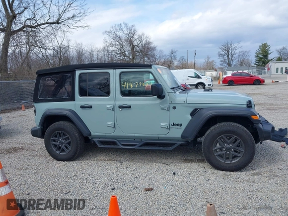 2024 Jeep Wrangler Willys with VIN 1C4PJXDG6RW331770, listed as a IAAI auction lot 41879849 with 6,100 mi miles and . Bid and sale history available at carsss.com. Image 14.