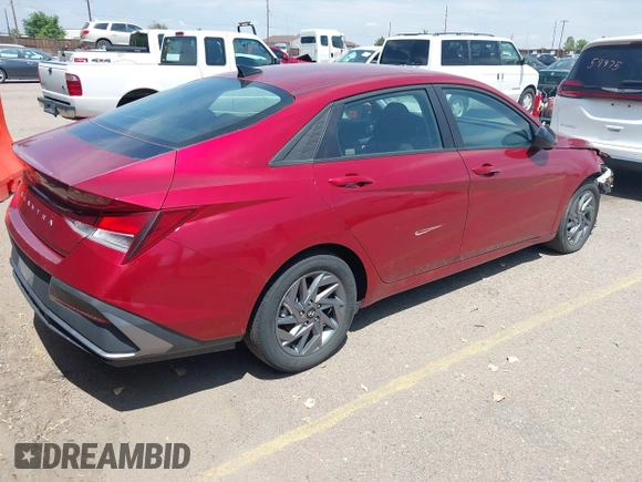2024 Hyundai Elantra SEL with VIN KMHLM4DG3RU653519, listed as a IAAI auction lot 42761312 with 42,358 mi miles and . Bid and sale history available at DreamBid. Image 4.