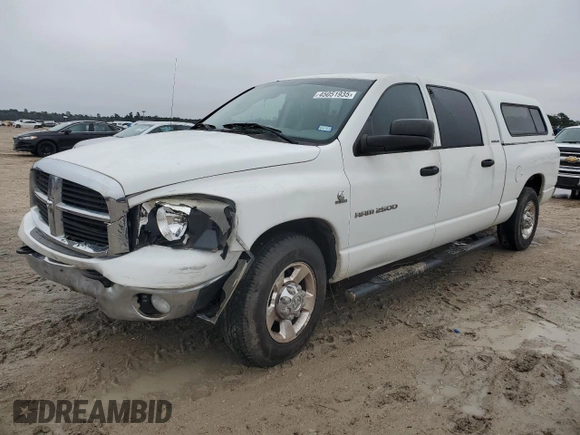 2006 Dodge Ram 2500 SLT with VIN 3D7KR29C36G226020, listed as a Copart auction lot 45051935 with 350,487 mi miles and Salvage Title. Bid and sale history available at carsss.com. Image 1.