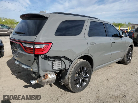 2021 Dodge Durango GT with VIN 1C4RDJDG1MC751671, listed as a Copart auction lot 55918625 with 49,208 mi miles and Salvage title. Bid and sale history available at DreamBid. Image 3.