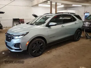 2022 Chevrolet Equinox RS with VIN 2GNAXWEV9N6145728, listed as a Copart auction lot 60309995 with 22,673 mi miles and Salvage title. Bid and sale history available at DreamBid. Image 1.