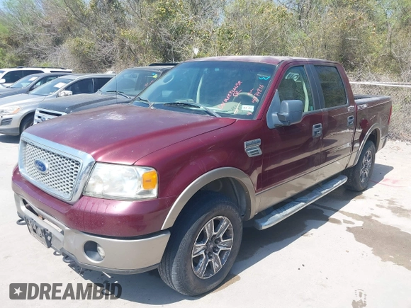 2006 Ford F-150 XLT with VIN 1FTPW14596FA05440, listed as a IAAI auction lot 41874816 with 291,393 mi miles. Bid and sale history available at carsss.com. Image 2.