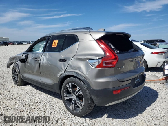 2022 Volvo XC40 Inscription with VIN YV4AC2HL5N2791706, listed as a Copart auction lot 46862785 with 0 mi miles and Salvage Title. Bid and sale history available at carsss.com. Image 2.