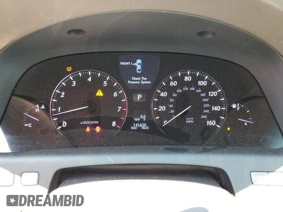2007 Lexus LS 460 L with VIN JTHGL46F975017318, listed as a Copart auction lot 63524605 with 141,630 mi miles and Salvage title. Bid and sale history available at DreamBid. Image 9.