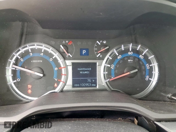 2018 Toyota 4Runner SR5 с VIN JTEZU5JR8J5166207, выставлен на аукционе Copart как лот 59818035 с пробегом 100 953 миль миль и Списание • Salvage title. История ставок и продаж доступна на DreamBid. Изображение 9.
