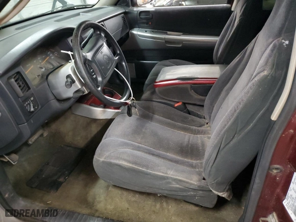 2001 Dodge Dakota with VIN 1B7GL22X21S148314, listed as a Copart auction lot 84454064 with 0 mi miles and Salvage Title. Bid and sale history available at carsss.com. Image 7.