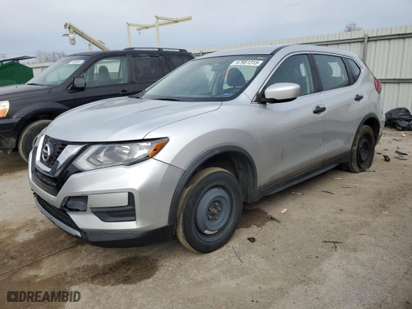 2017 Nissan Rogue S with VIN KNMAT2MT7HP540573, listed as a Copart auction lot 47951315 with 0 mi miles and Salvage Title. Bid and sale history available at carsss.com. Image 1.