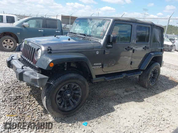 2017 Jeep Wrangler Unlimited Sport with VIN 1C4BJWDG6HL517779, listed as a IAAI auction lot 42134534 with 128,701 mi miles and . Bid and sale history available at DreamBid. Image 16.