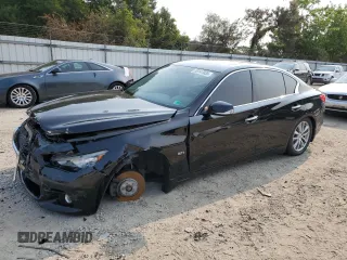 2017 Infiniti Q50 Premium z VIN JN1EV7AR4HM830579, wystawiony jako Copart lot #59147035 z przebiegiem 91 560 mil mil oraz Szkoda całkowita • Salvage title. Historia ofert i sprzedaży dostępna na DreamBid. Obrazek 1.