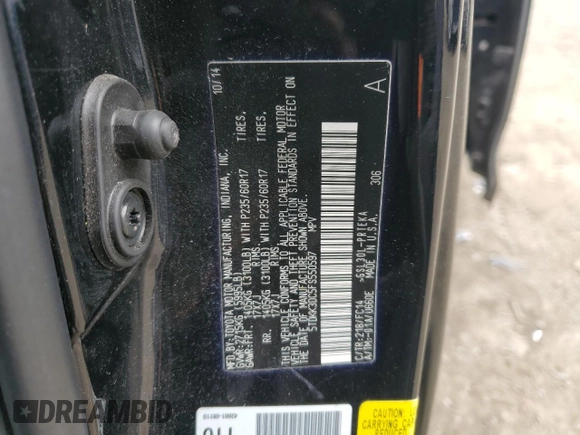 2015 Toyota Sienna LE AAS with VIN 5TDKK3DC5FS550597, listed as a Copart auction lot 51458215 with 74,090 mi miles and Salvage Title. Bid and sale history available at DreamBid. Image 15.