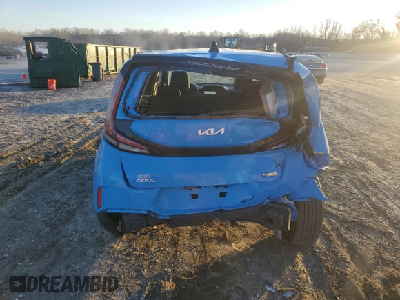 2023 Kia Soul EX with VIN KNDJ33AU5P7214045, listed as a Copart auction lot 45869155 with 66,992 mi miles and Salvage Title. Bid and sale history available at carsss.com. Image 6.