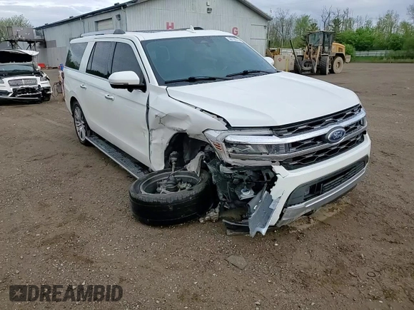 2022 Ford Expedition Max Limited with VIN 1FMJK2AT7NEA07536, listed as a Copart auction lot 56758515 with 52,955 mi miles and Non repairable. Bid and sale history available at DreamBid. Image 14.
