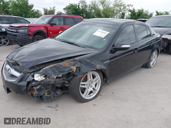 2008 Acura TL with VIN 19UUA66238A026254, listed as a IAAI auction lot 41718348 with 1 mi miles. Bid and sale history available at carsss.com. Image 2.