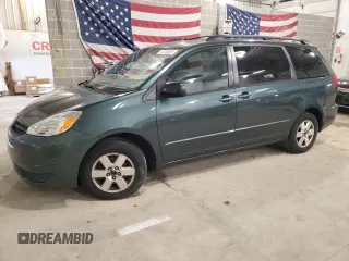 2004 Toyota Sienna CE with VIN 5TDZA23C24S186245, listed as a Copart auction lot 51215855 with 346,912 mi miles and Clean Title. Bid and sale history available at carsss.com. Image 1.