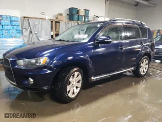 2013 Mitsubishi Outlander SE with VIN JA4JT3AW0DU016787, listed as a Copart auction lot 88899165 with 206,037 mi miles and Salvage Title. Bid and sale history available at carsss.com. Image 1.