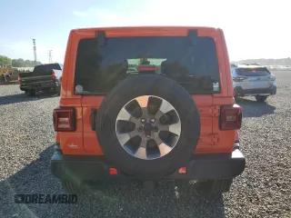 2023 Jeep Wrangler Sahara with VIN 1C4HJXEN4PW620113, listed as a Copart auction lot 50839455 with 34,777 mi miles and Salvage Title. Bid and sale history available at carsss.com. Image 6.