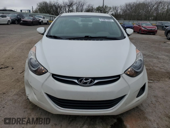 2011 Hyundai Elantra GLS with VIN 5NPDH4AE8BH049156, listed as a Copart auction lot 51087995 with 56,529 mi miles and Salvage Title. Bid and sale history available at carsss.com. Image 5.