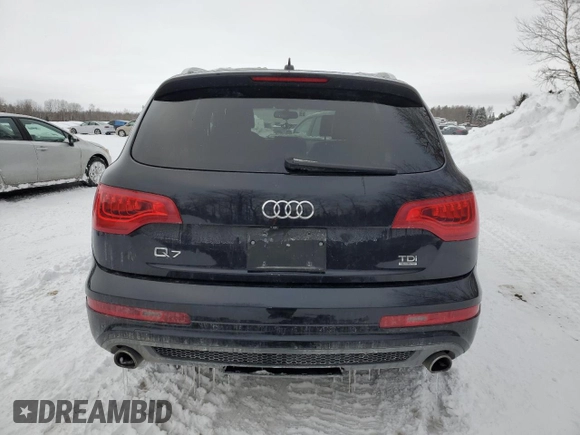 2013 Audi Q7 3.0L TDI Vorsprung Edition with VIN WA1WMCFE1DD003517, listed as a Copart auction lot 44537485 with 161,067 mi miles and Salvage Title. Bid and sale history available at carsss.com. Image 6.