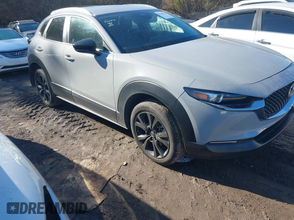 2025 Mazda CX-30 2.5 S Select Sport with VIN 3MVDMBBM7SM757977, listed as a IAAI auction lot 41483138 with 6,435 mi miles. Bid and sale history available at carsss.com. Image 1.