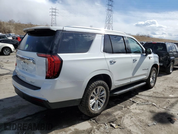 2021 GMC Yukon SLT with VIN 1GKS2BKD3MR185679, listed as a Copart auction lot 45471483 with 46,542 mi miles. Bid and sale history available at carsss.com. Image 3.
