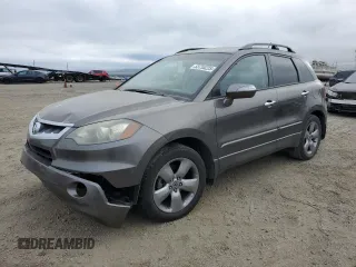 2007 Acura RDX Technology with VIN 5J8TB18507A001104, listed as a Copart auction lot 53755225 with 124,790 mi miles and Salvage Title. Bid and sale history available at carsss.com. Image 1.