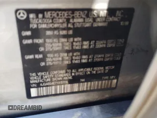 2000 Mercedes-Benz M 320/430/500 with VIN 4JGAB54E7YA151114, listed as a Copart auction lot 50175395 with 166,093 mi miles and Salvage Title. Bid and sale history available at DreamBid. Image 13.