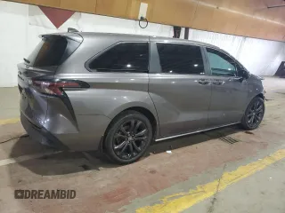 2023 Toyota Sienna LE with VIN 5TDKRKEC9PS153691, listed as a Copart auction lot 46716075 with 54,966 mi miles and Salvage Title. Bid and sale history available at carsss.com. Image 3.