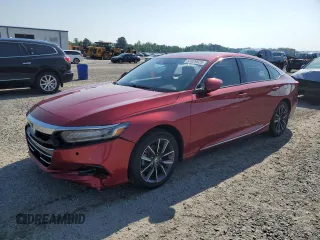 2021 Honda Accord EX-L with VIN 1HGCV1F58MA115406, listed as a Copart auction lot 57079525 with 127,607 mi miles and Salvage title. Bid and sale history available at DreamBid. Image 1.